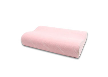 तकिया मालिश 60 * 30 * 11/7 सेमी 100% मेमोरी फोम गुलाबी रंग में थकान को कम करने