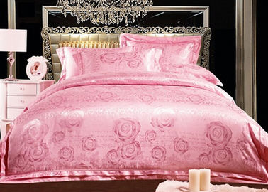 गुलाबी रजाई बिस्तर सेट Tencel बिस्तर राजा आकार रानी आकार कस्टम मेड