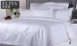 व्यावसायिक लक्जरी होटल बिस्तर पर चादर कवर बिस्तर शीट सफेद सूती सेट