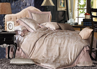 होम टेक्सटाइल रेशम बिस्तर सेट लाइट पर्पल रजाई / Pillowcase / Duvet कवर
