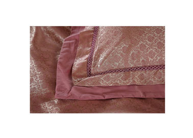 समकालीन Tencel बिस्तर लक्जरी बिस्तर लिनेन सिल्क रजाई गुलाबी Pillowcase
