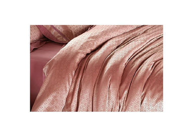 समकालीन Tencel बिस्तर लक्जरी बिस्तर लिनेन सिल्क रजाई गुलाबी Pillowcase